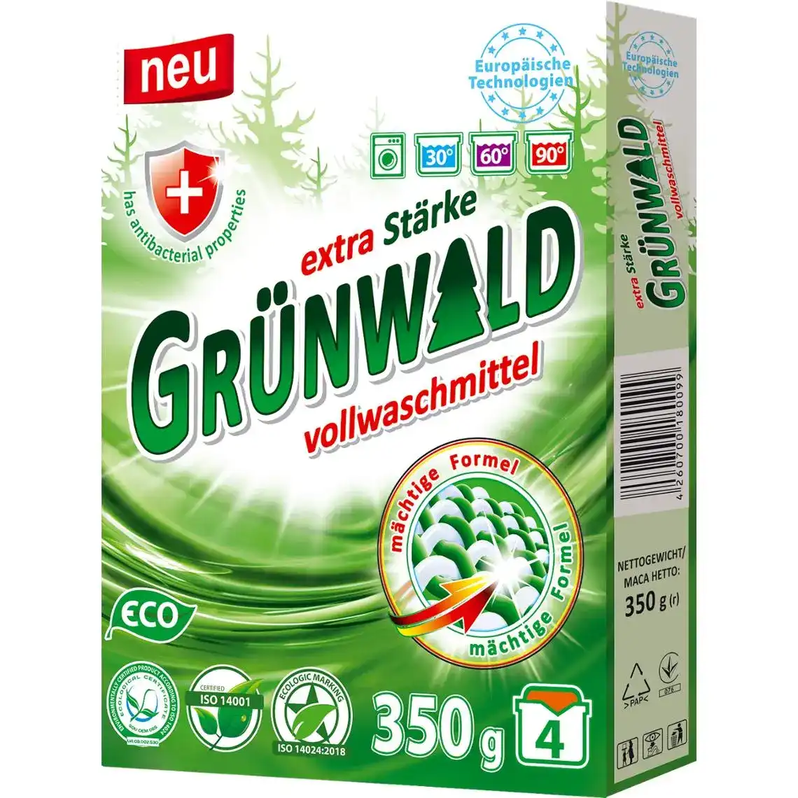 Пральний порошок Grunwald Гірська Свіжість універсальний 350 г