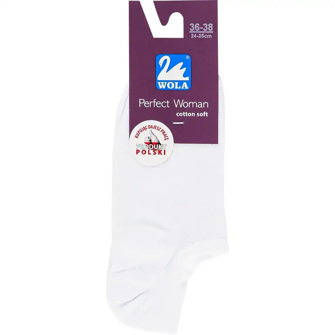 Шкарпетки WOLA жіночі (ультракороткі) р.36-38 1 білий
