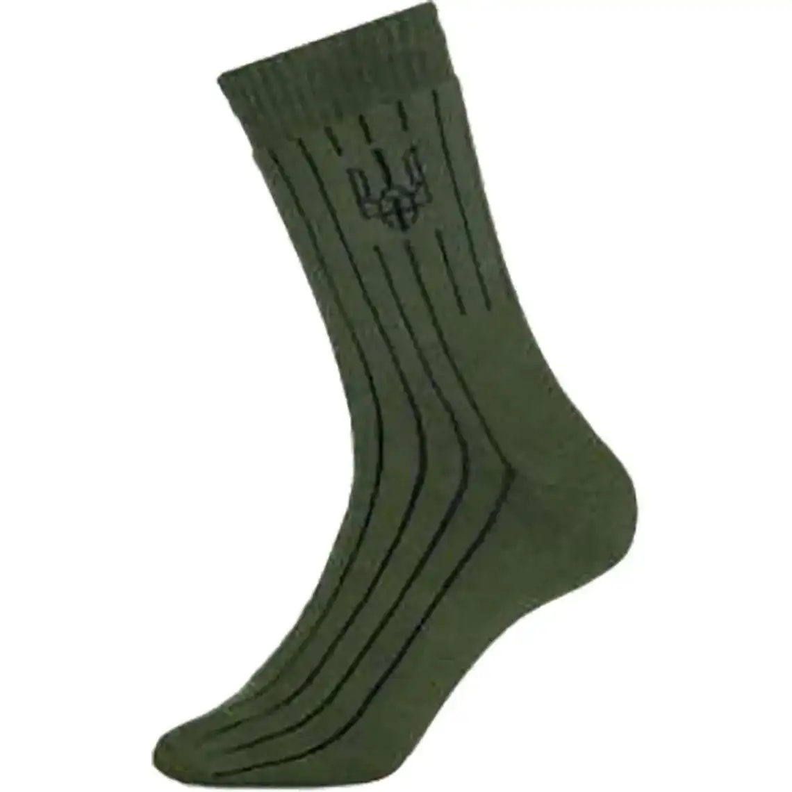 Шкарпетки V&T чоловічі Класік високий Тризуб 27-31, темно-сірий , плюшева структура