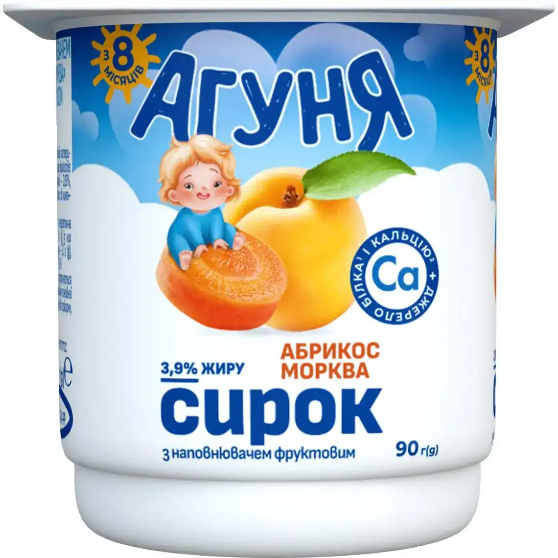 Сирок Агуня Абрикос-морква 9% 90г