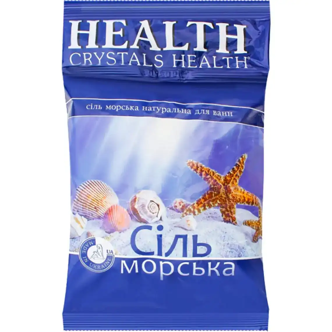 Соль морская Crystals Health натуральная для ванн 1 кг