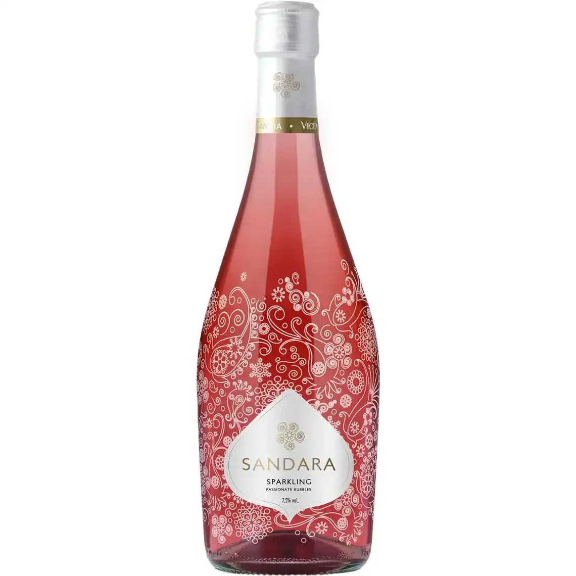 Вино Sandara Vicente Gandia Sparkling ігристе рожеве солодке 7.5% 0.75 л