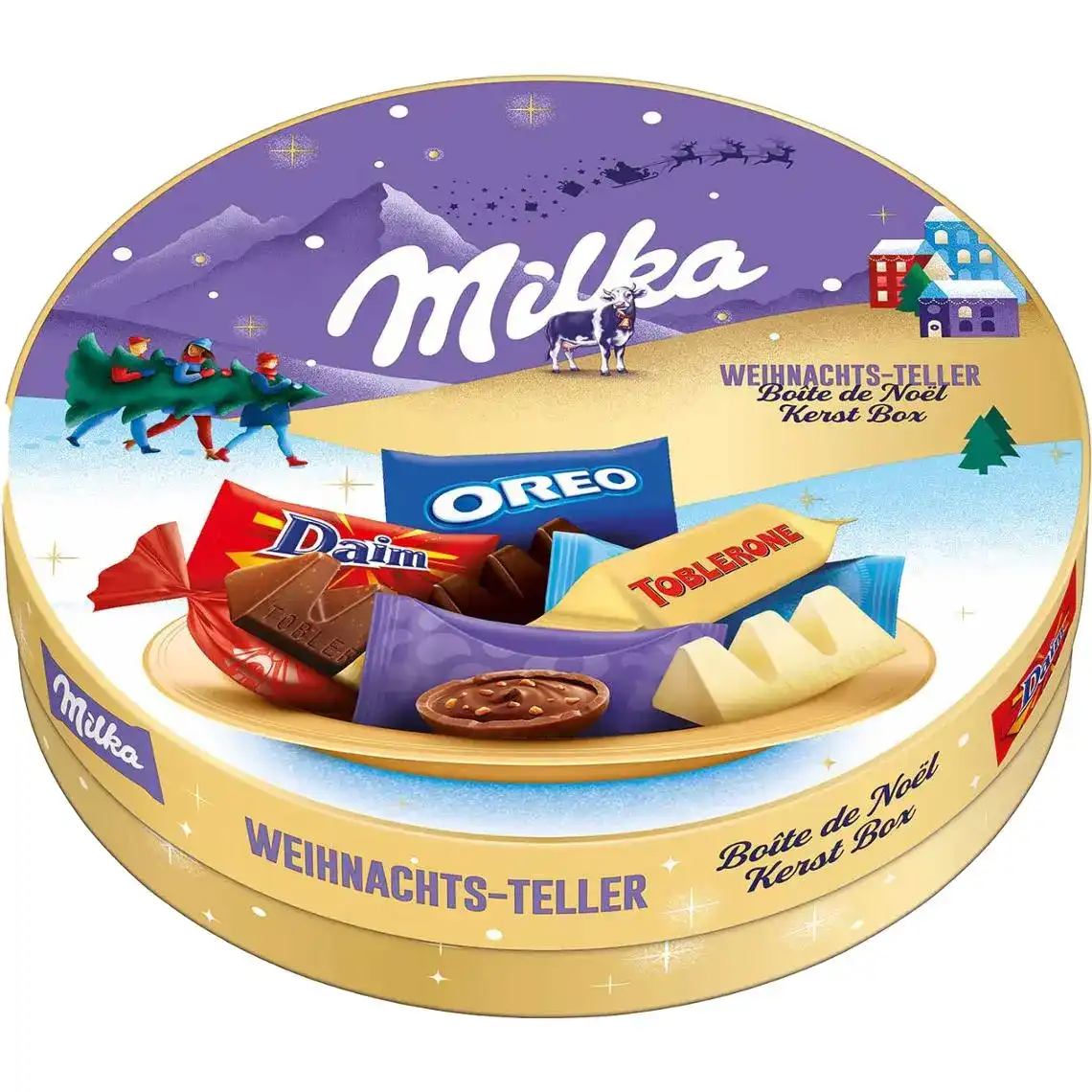 Набір цукерок Milka 8 смаків Різдвяний 196 г