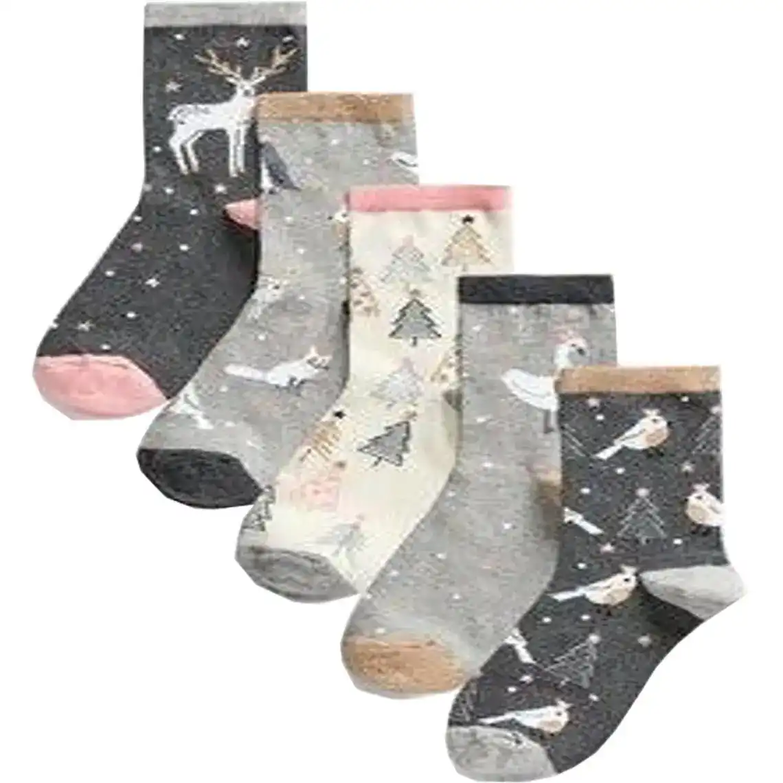 Шкарпетки жіночі махрові лисиці 36-39 розмір сірі RT1212-075
