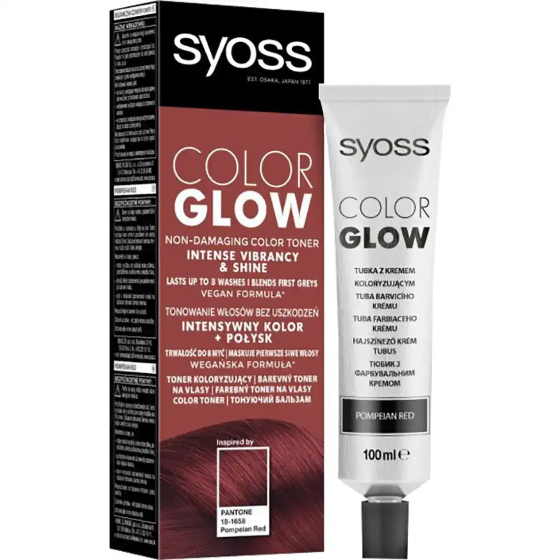 Тонувальний бальзам SYOSS Color Glow для волосся без аміаку Палкий Червоний 100 мл