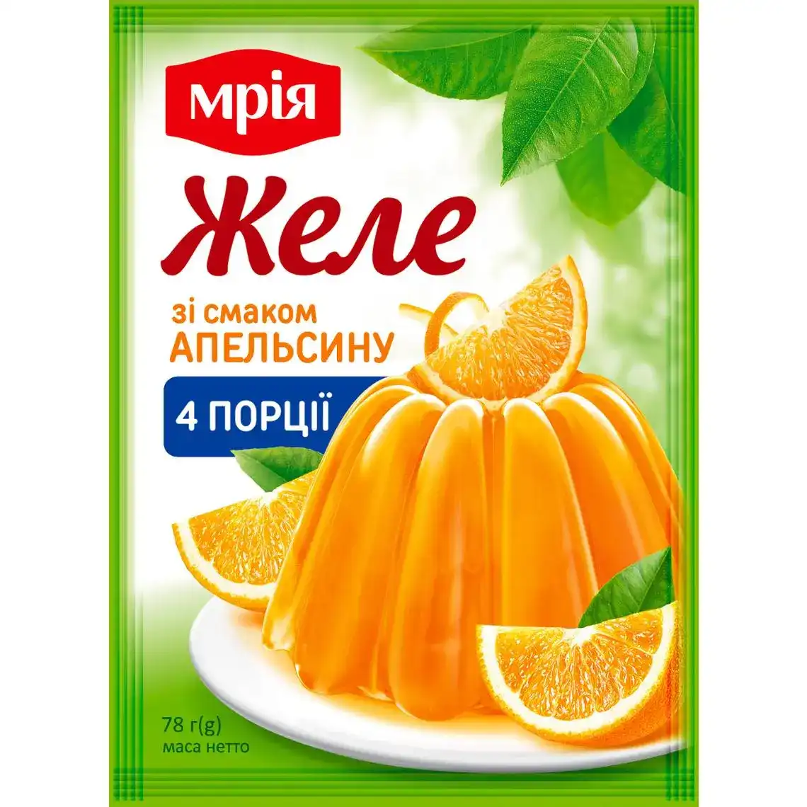 Желе Мрія зі смаком апельсину 78 г