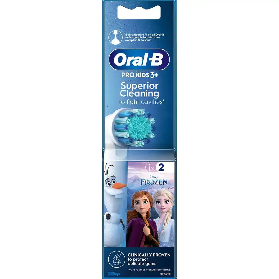 Фото 1 - Насадки для електричної зубної щітки Oral-B Kids Frozen II 2 шт.