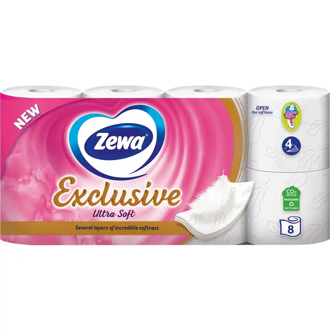 Туалетний папір Zewa Exclusive Ultra Soft 4 шари 8 шт