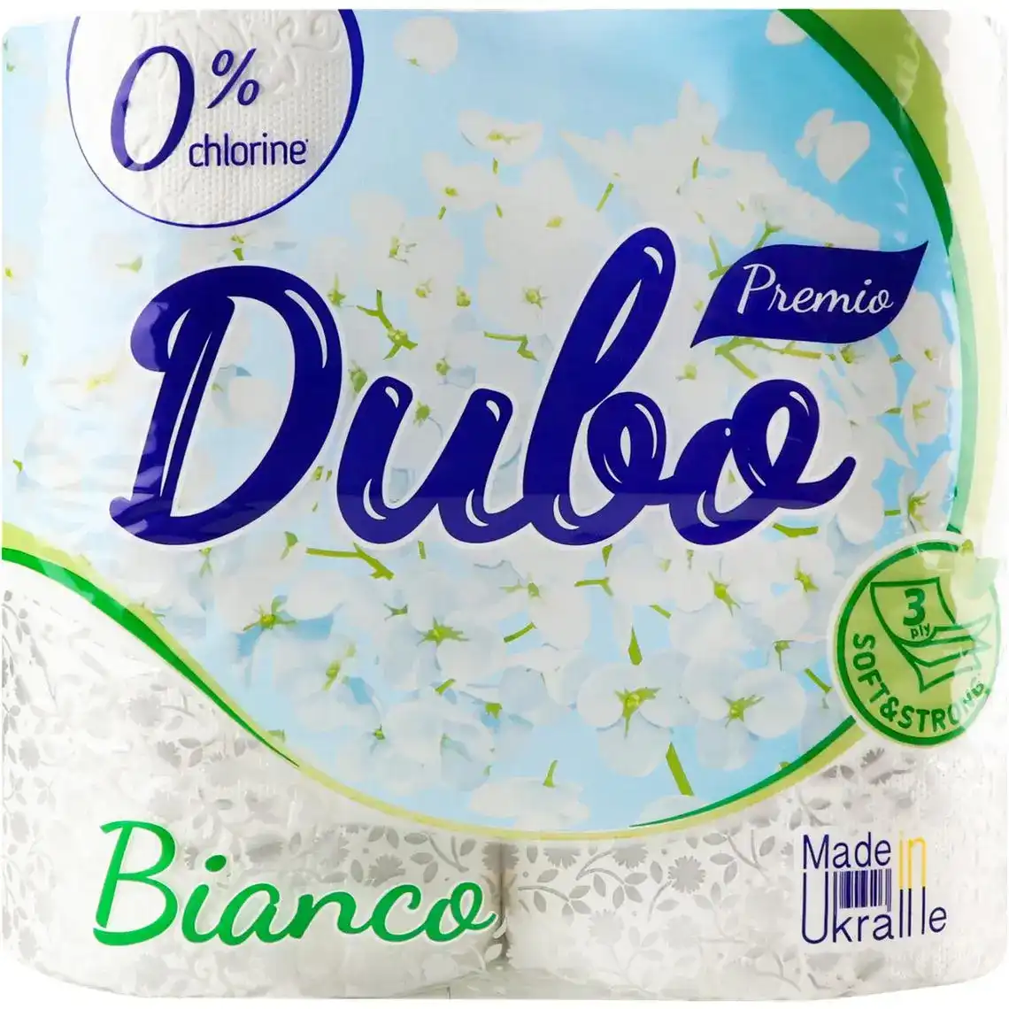 Туалетний папір Диво Premio Bianco 3 шари 4 шт