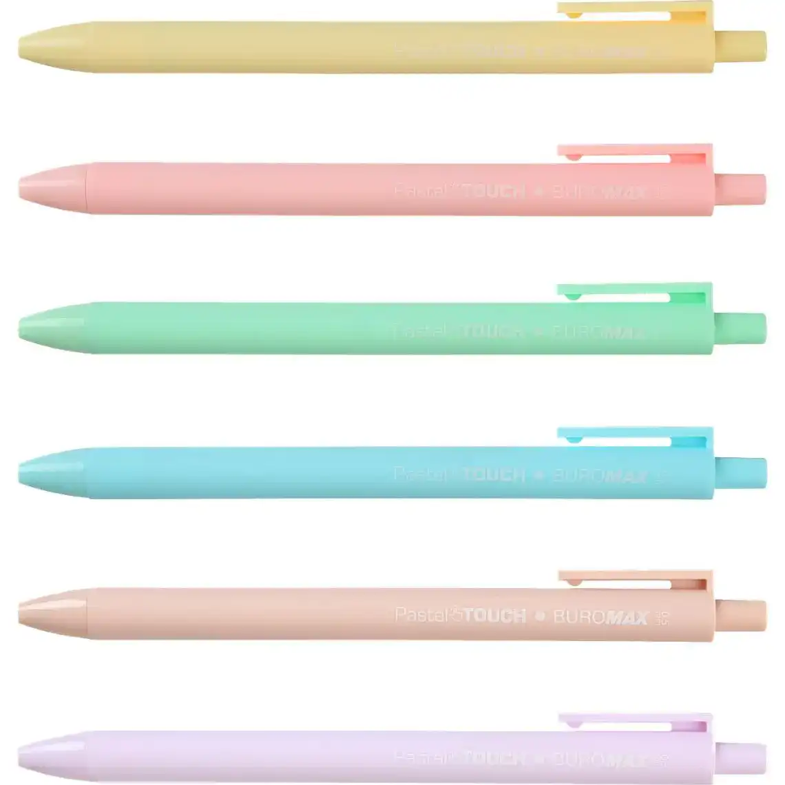Ручка Buromax Rubber Touch Pastel шарикова синя 0,5 мм