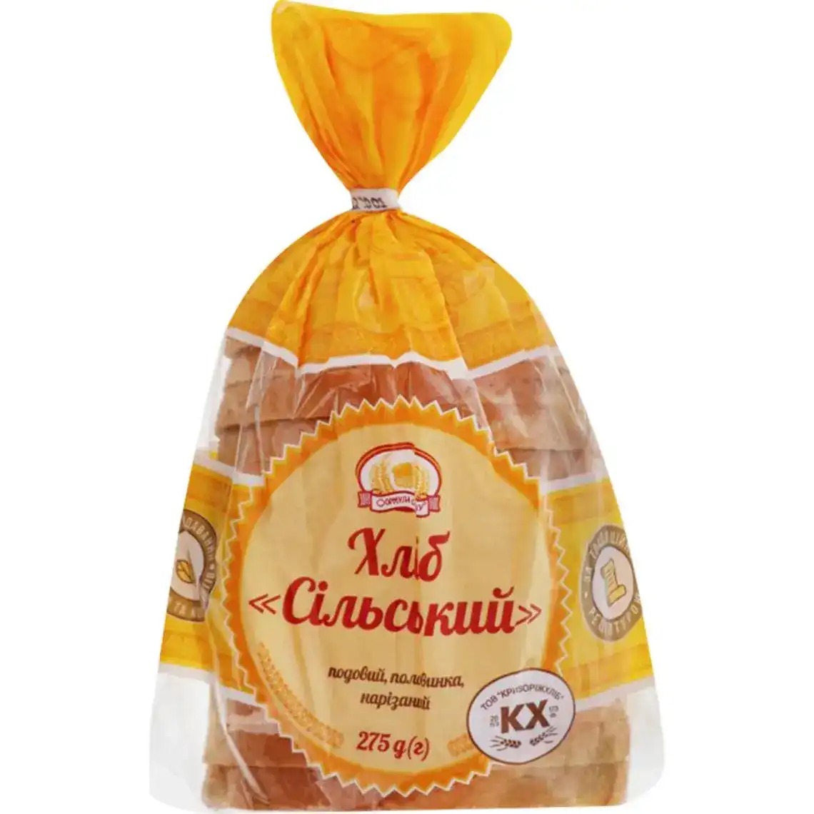 Хліб Криворіжхліб Сільський пшеничний нарізний 275 г
