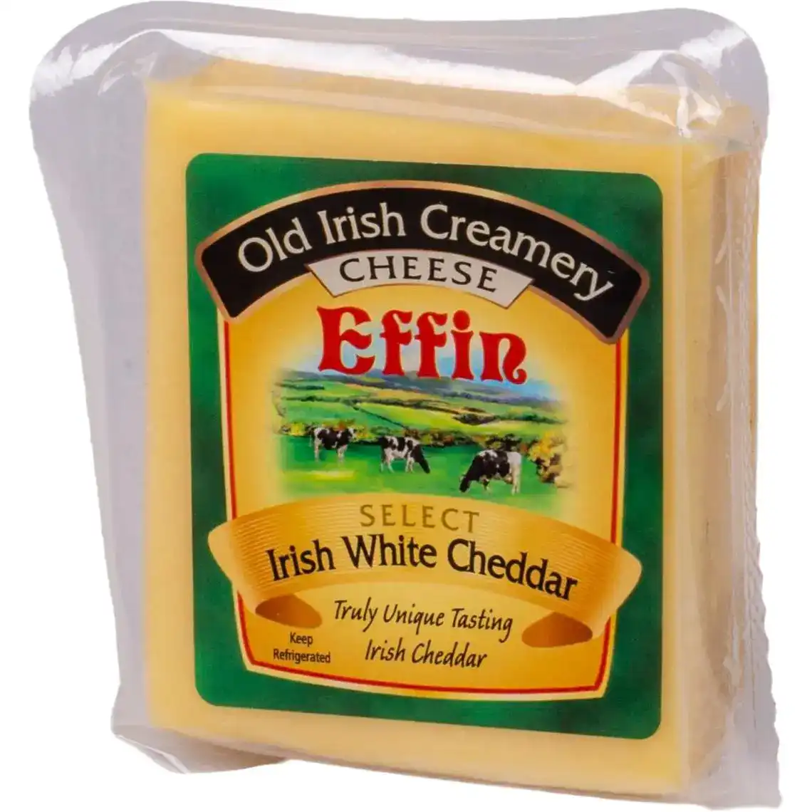Фото 1 - Сир Old Irish Creamery White Cheddar молодий 53.5% 200 г