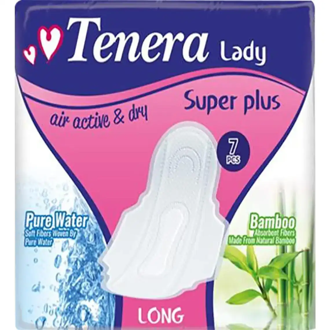 Прокладки Tenera lady long жіночі гігієнічні 7 шт
