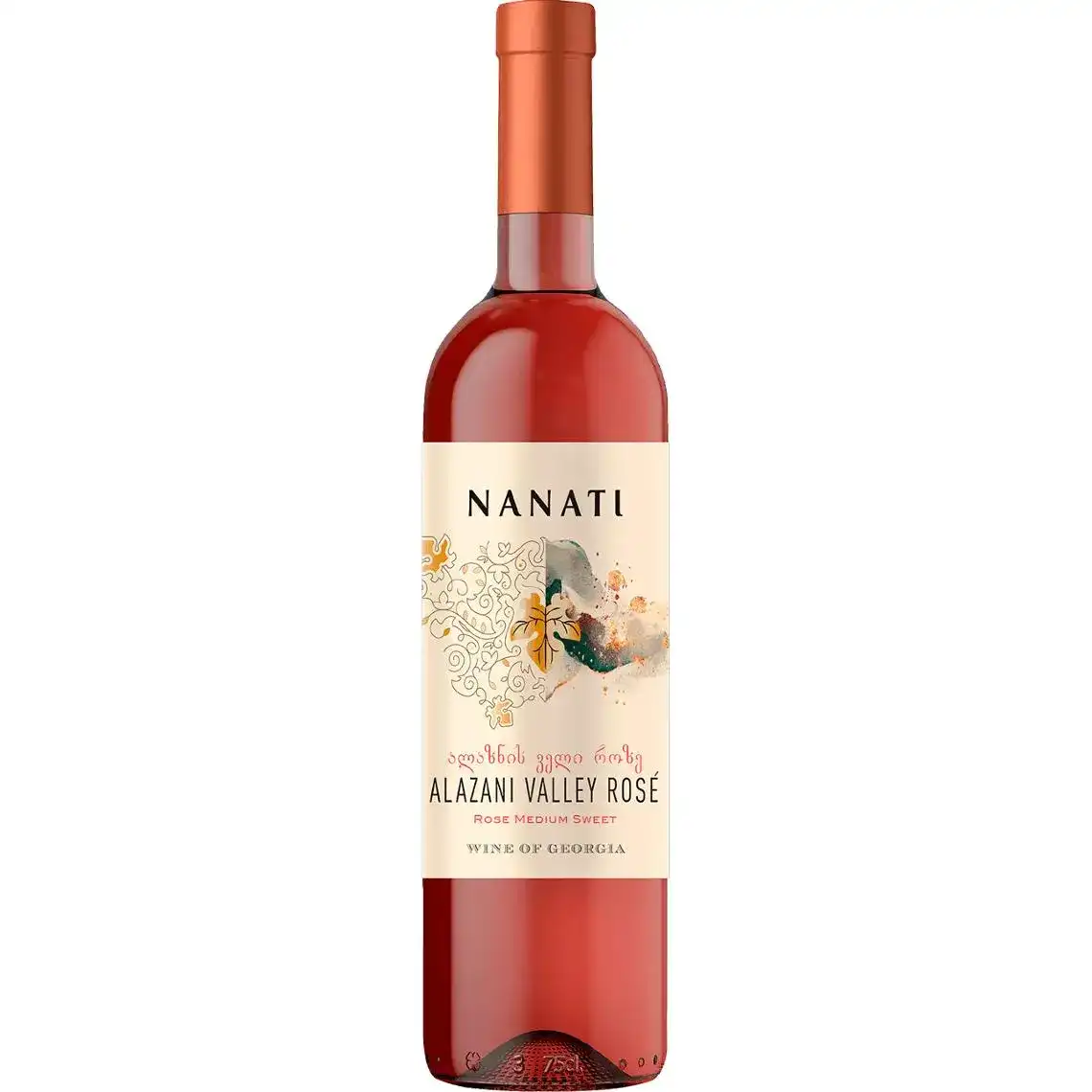 Вино Nanati Alazani Valley рожеве напівсолодке 0.75 л