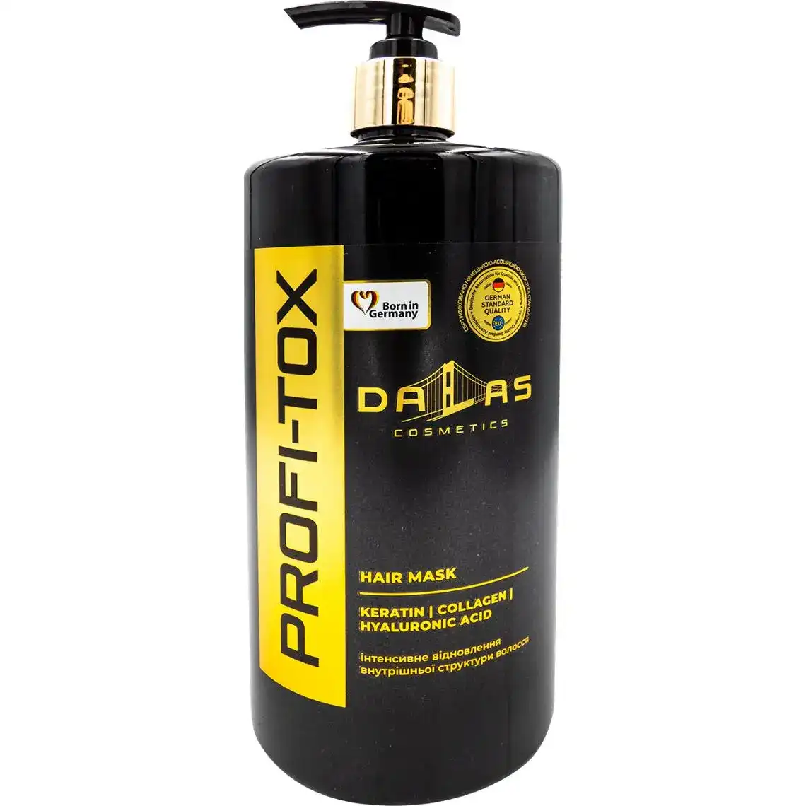 Маска для волосся Dalas Hair Pro-tox з кератином, колагеном та гіалуроновою кислотою 1 л
