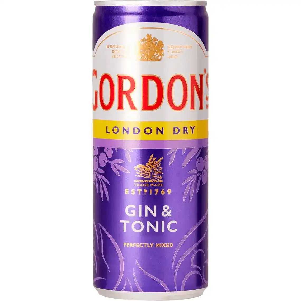Напій слабоалкогольний Gordon's Gin-Tonic 6,4% 250 мл