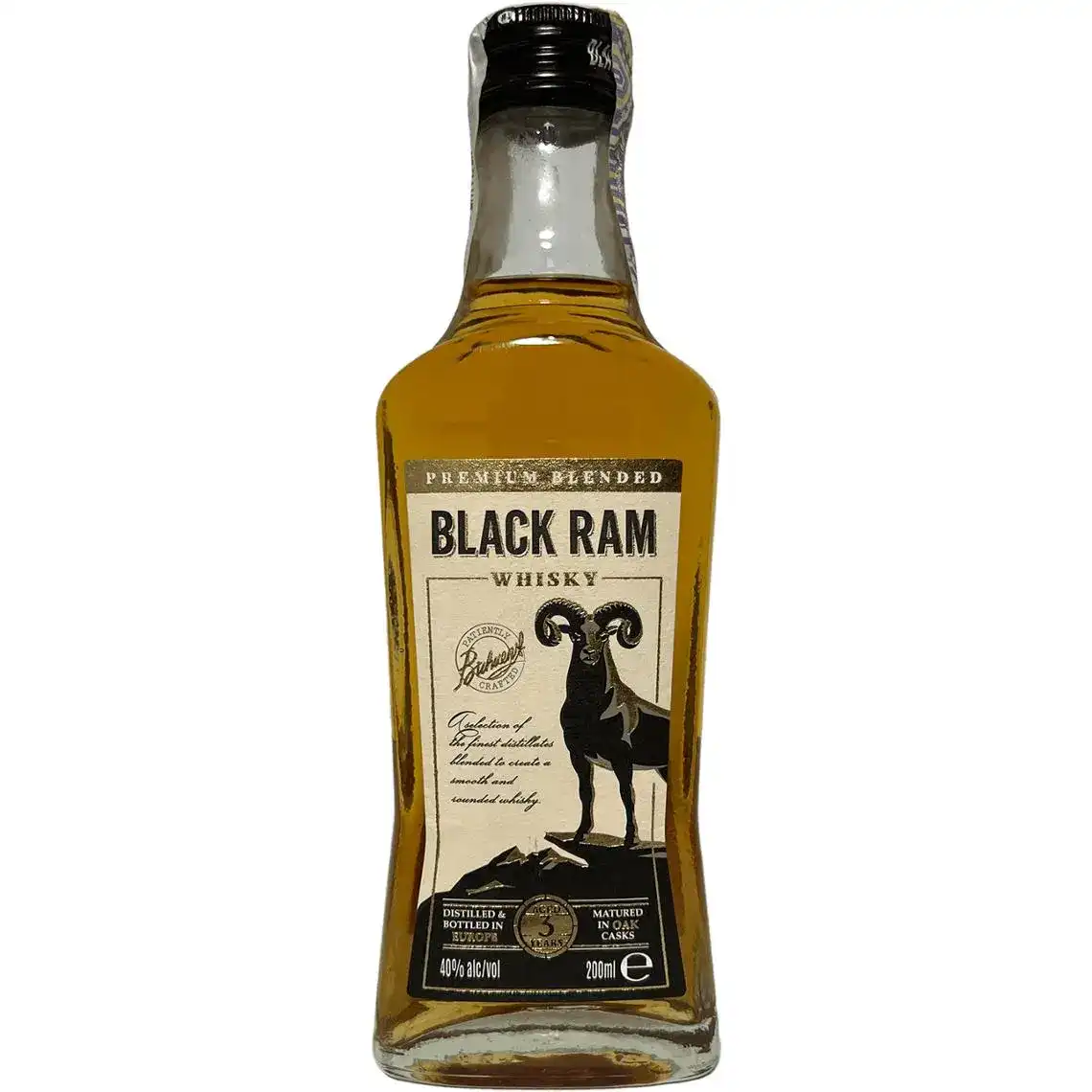 Віскі Black Ram blended whisky 40% 200 мл