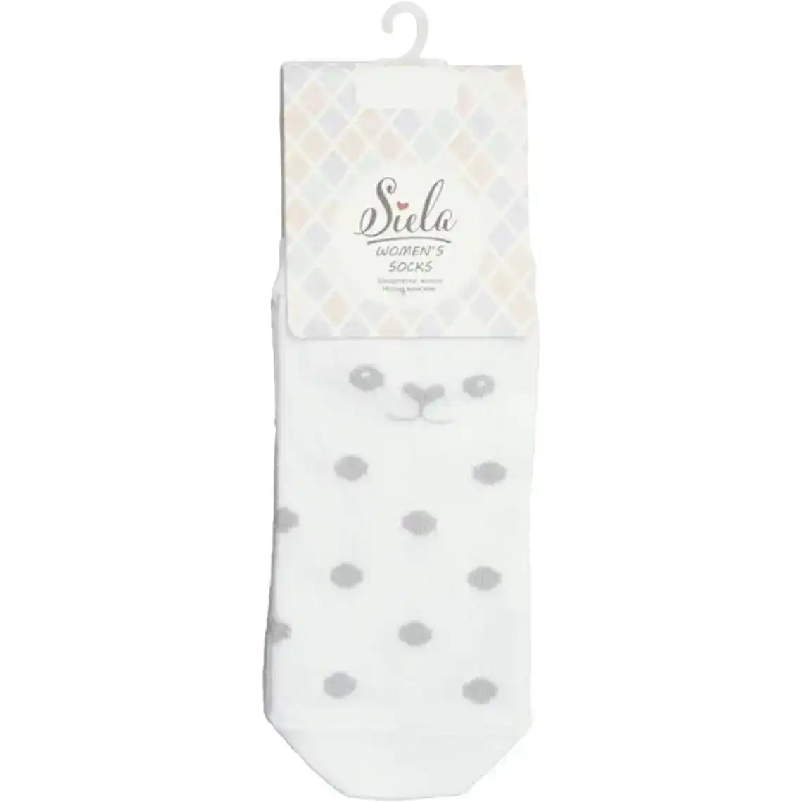 Шкарпетки Siela жіночі RT1312-040 мордочки білі р.39-42
