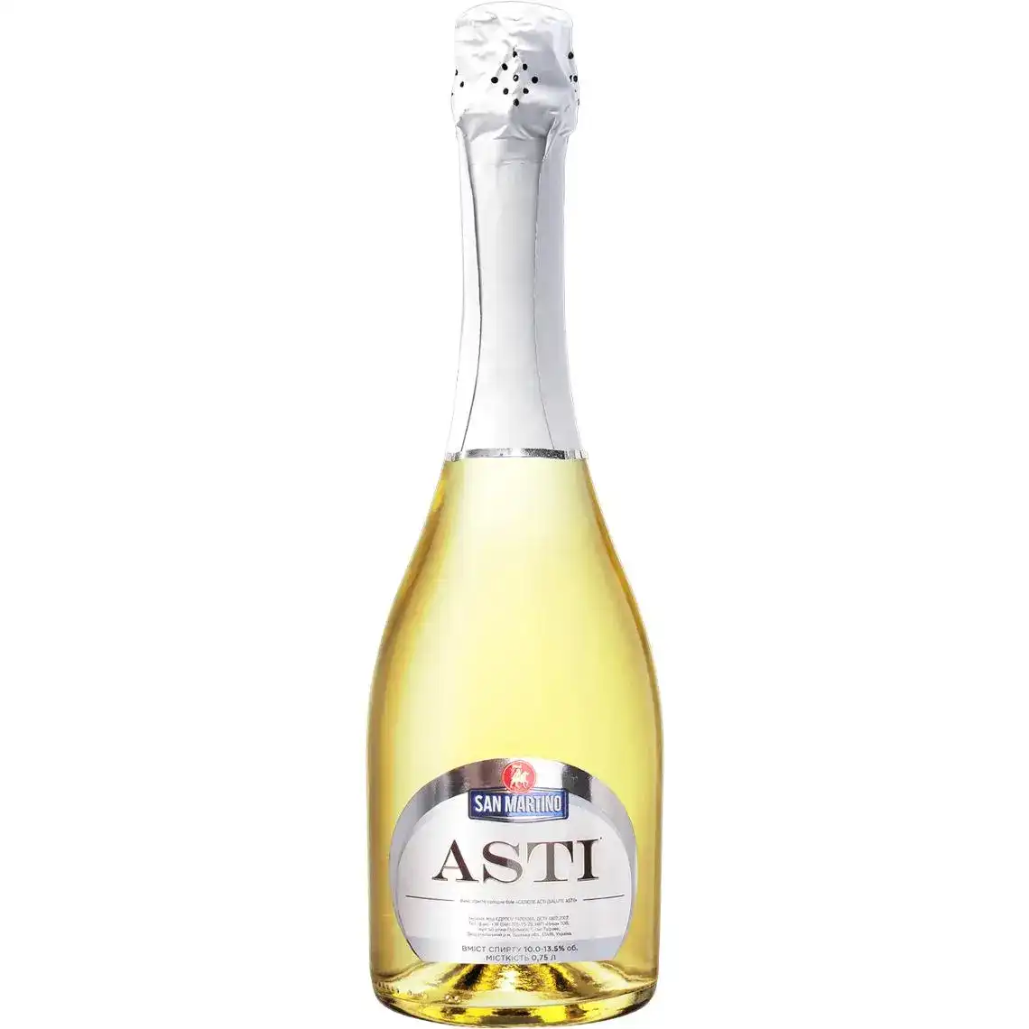 Вино ігристе San Martino Asti біле солодке 10.0-13.5% 0.75 л
