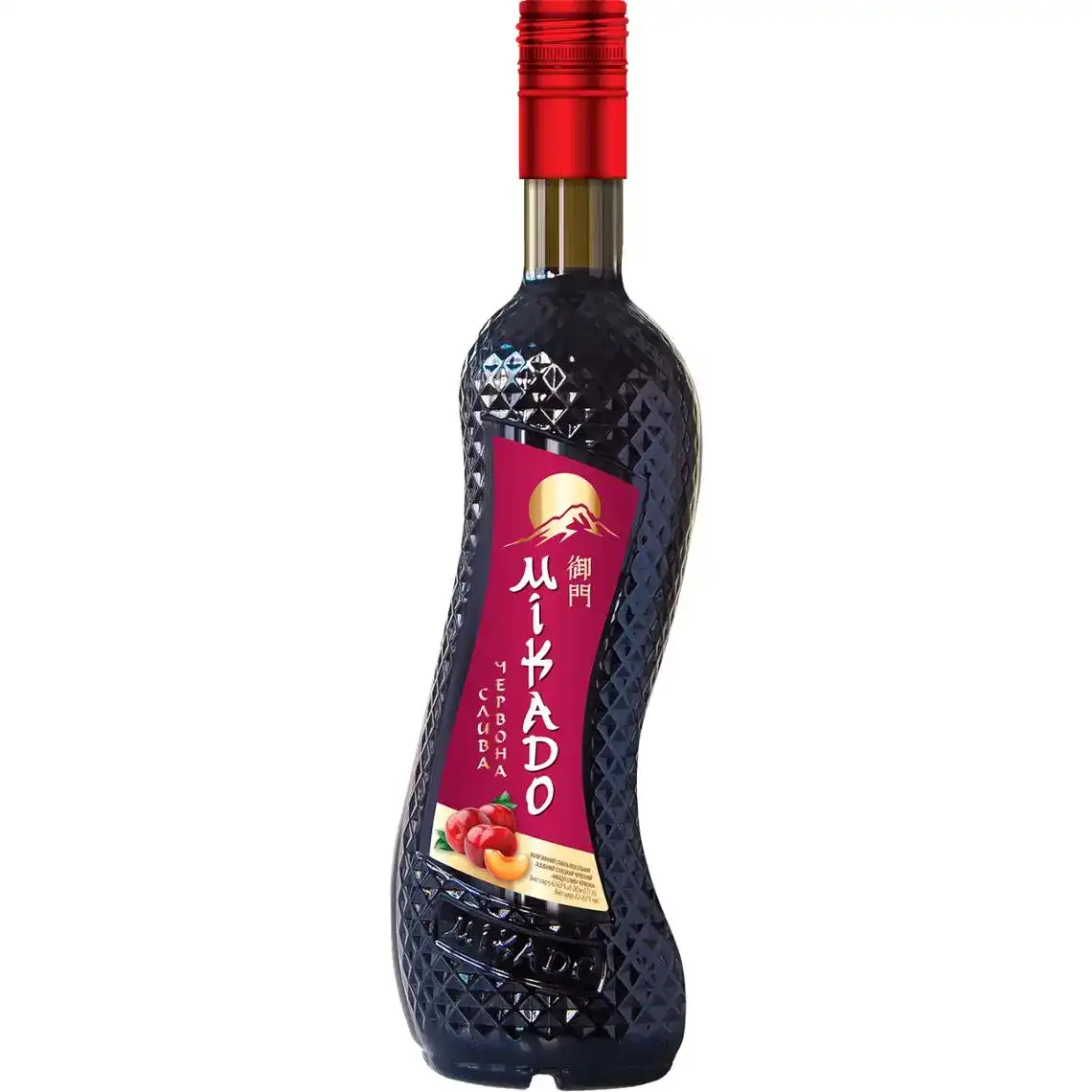 Фото 1 - Винний напій Mikado Слива червоний солодкий 6-6.9% 0.7 л