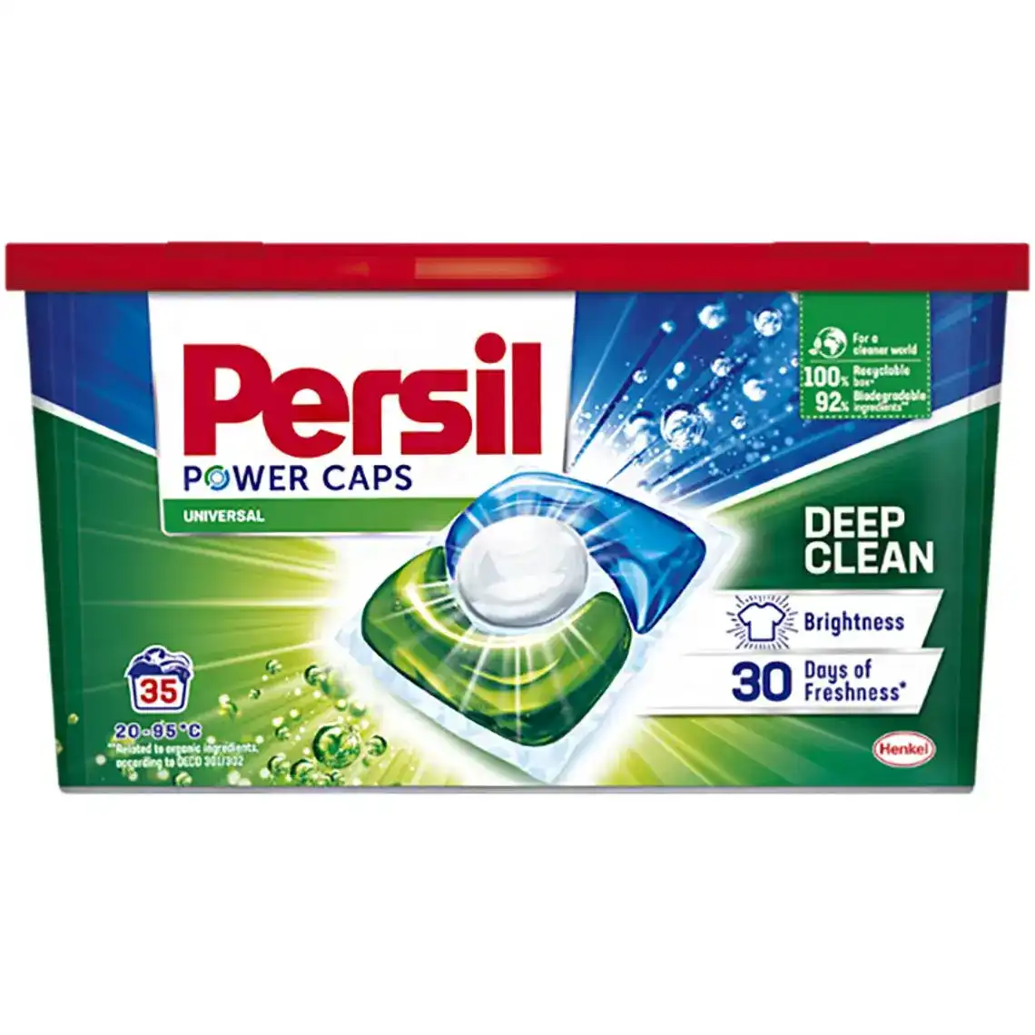 Фото 1 - Капсули для прання Persil Power Caps Universal Deep Clean універсальні 35 шт