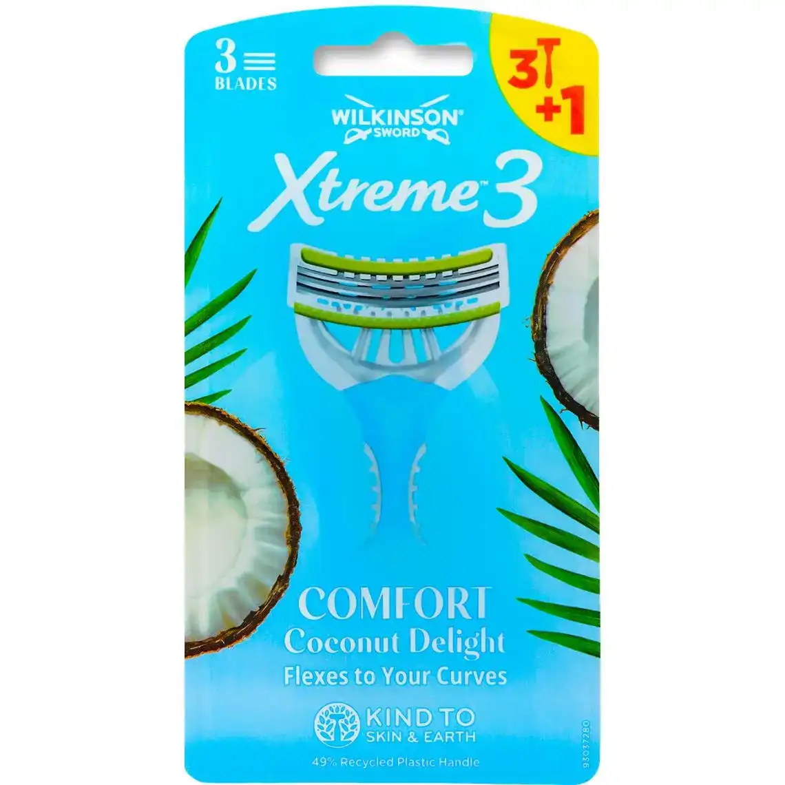 Станок для гоління Wilkinson WS Xtreme3 Coconut Delight жіночий 3+1 шт