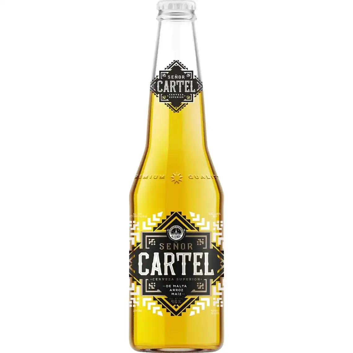 Фото 1 - Пиво Senor Cartel світле 4.6% 0.33 л