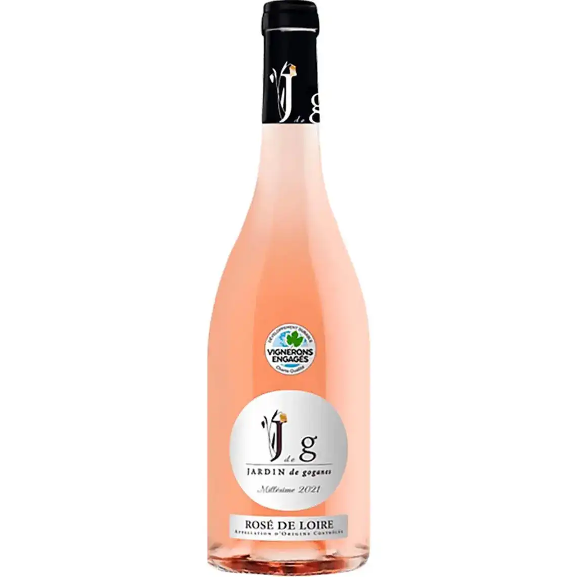 Фото 1 - Вино Jardin de Goganes Rose de Loire рожеве сухе 0,75л