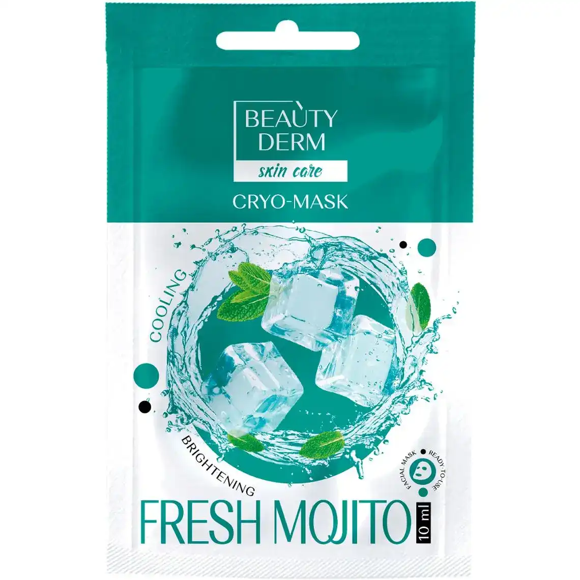 Фото 1 - Кріо-маска для обличчя Beautyderm Fresh Mojito 10 мл