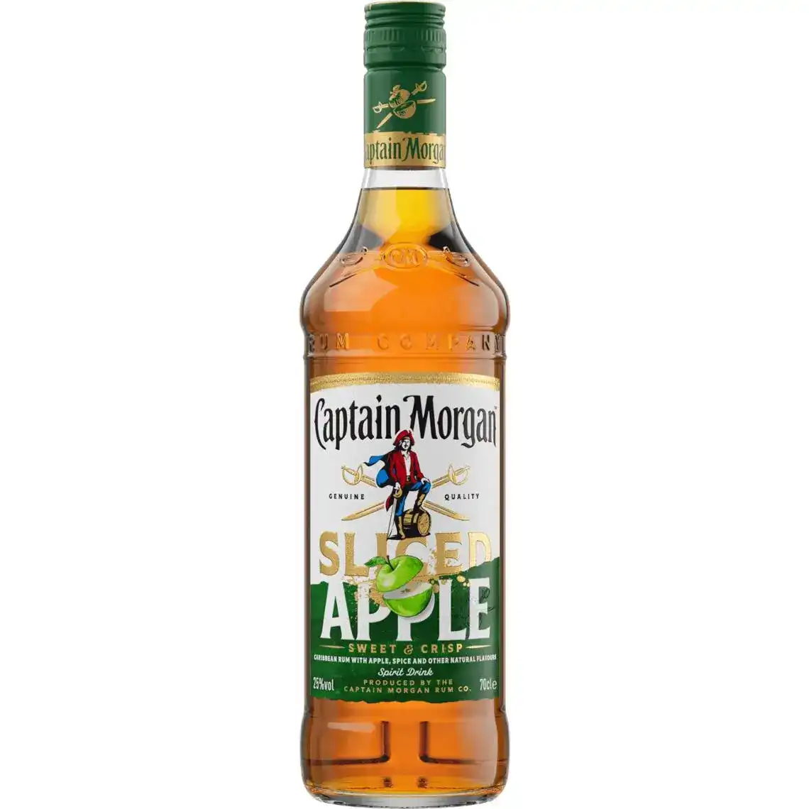 Фото 1 - Ромовий напій Captain Morgan Sliced Apple 25% 700 мл