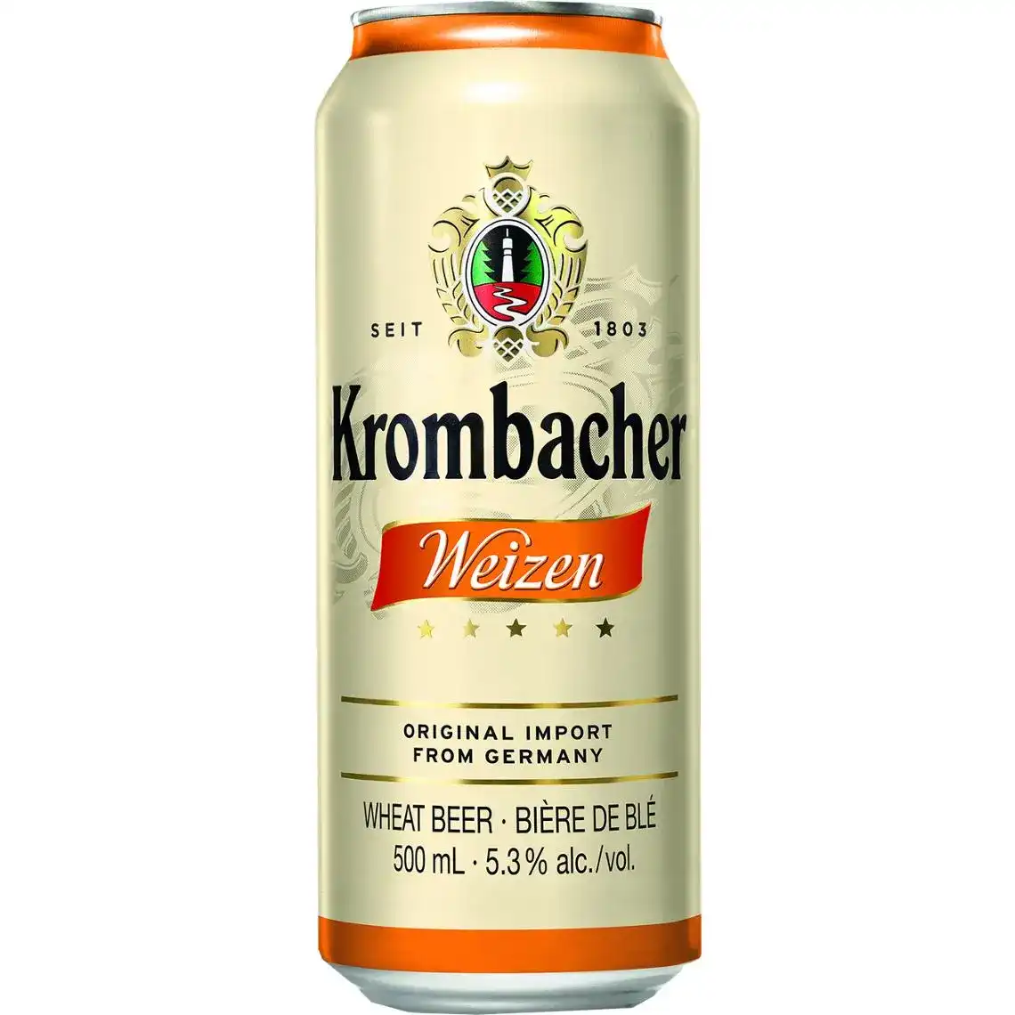 Пиво Krombacher Weizen світле нефільтроване 5.3% 0.5 л