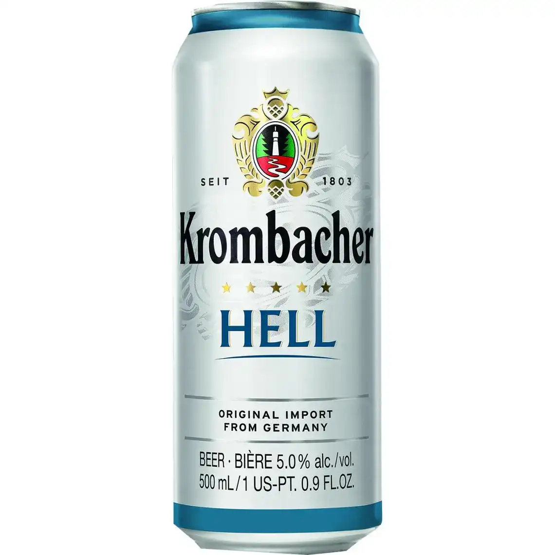 Фото 1 - Пиво Krombacher Hell 5% 0.5 л