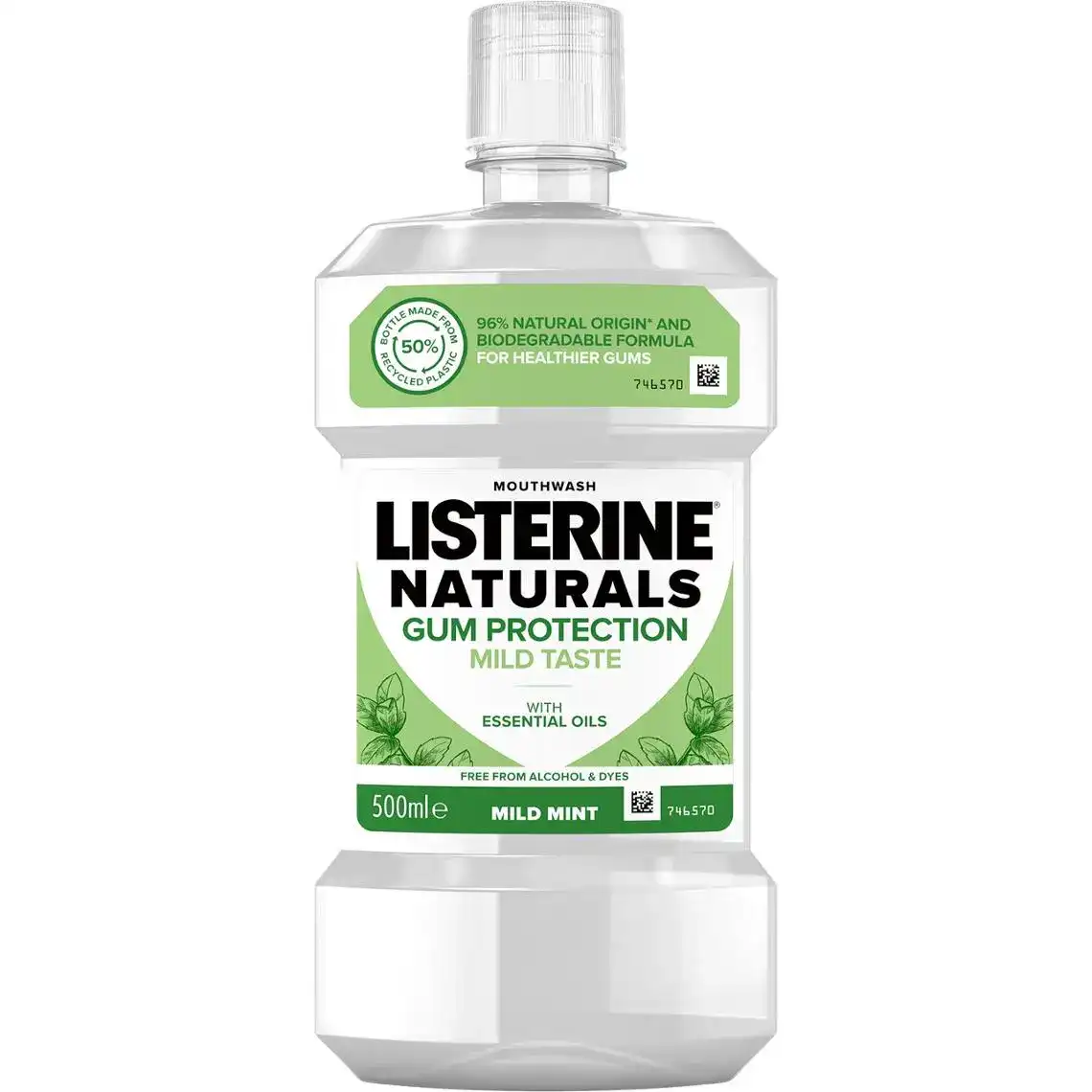Фото 1 - Ополіскувач для ротової порожнини Listerine Naturals з ефірними оліями 500 мл