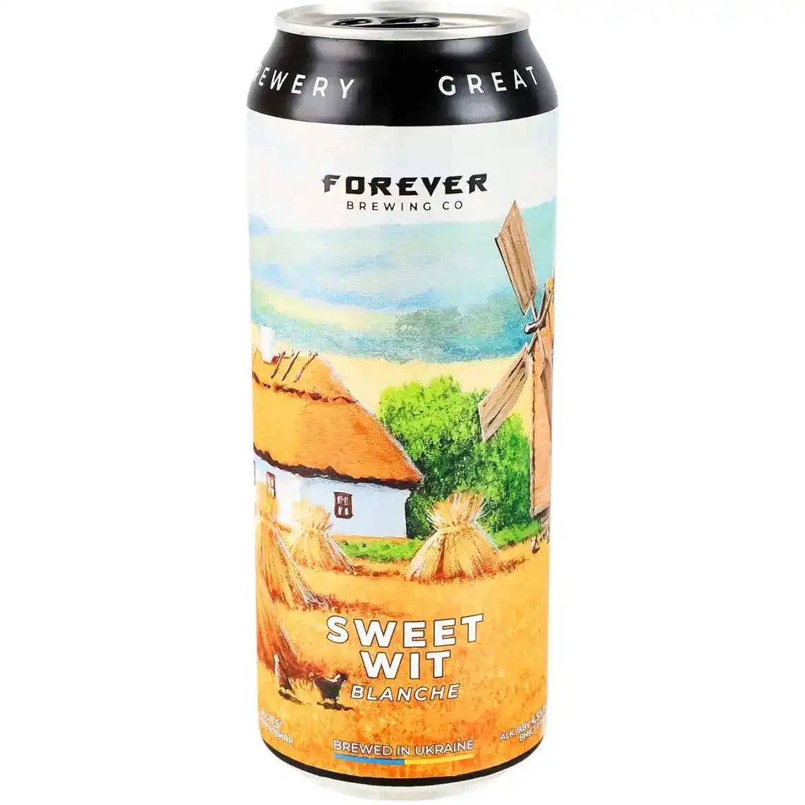 Фото 1 - Пиво Forever Sweet Wit Blanche світле пшеничне 4.5% 500 мл