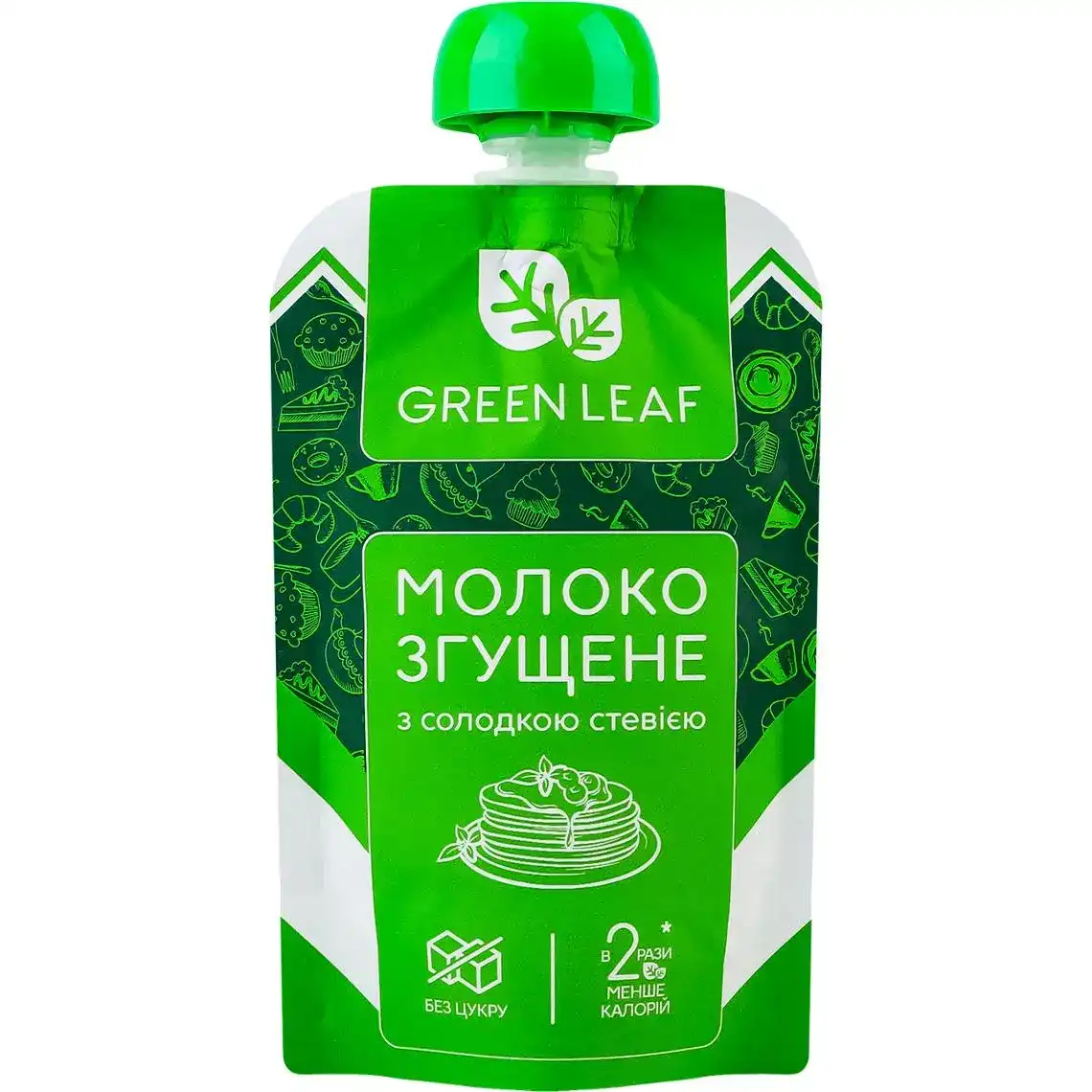 Фото 1 - Молоко згущене Green Leaf зі стевією 90 г