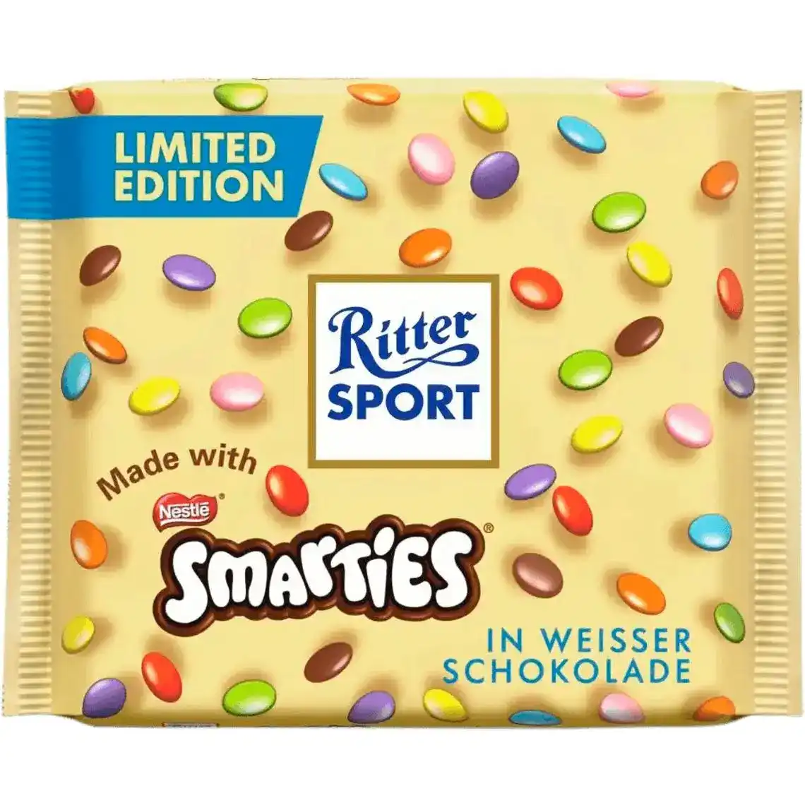 Фото 1 - Шоколад Ritter Sport Smarties білий 100 г