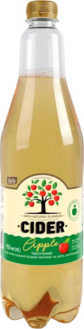 Фото 1 - Сидр Varto Яблучний легкий 950 мл