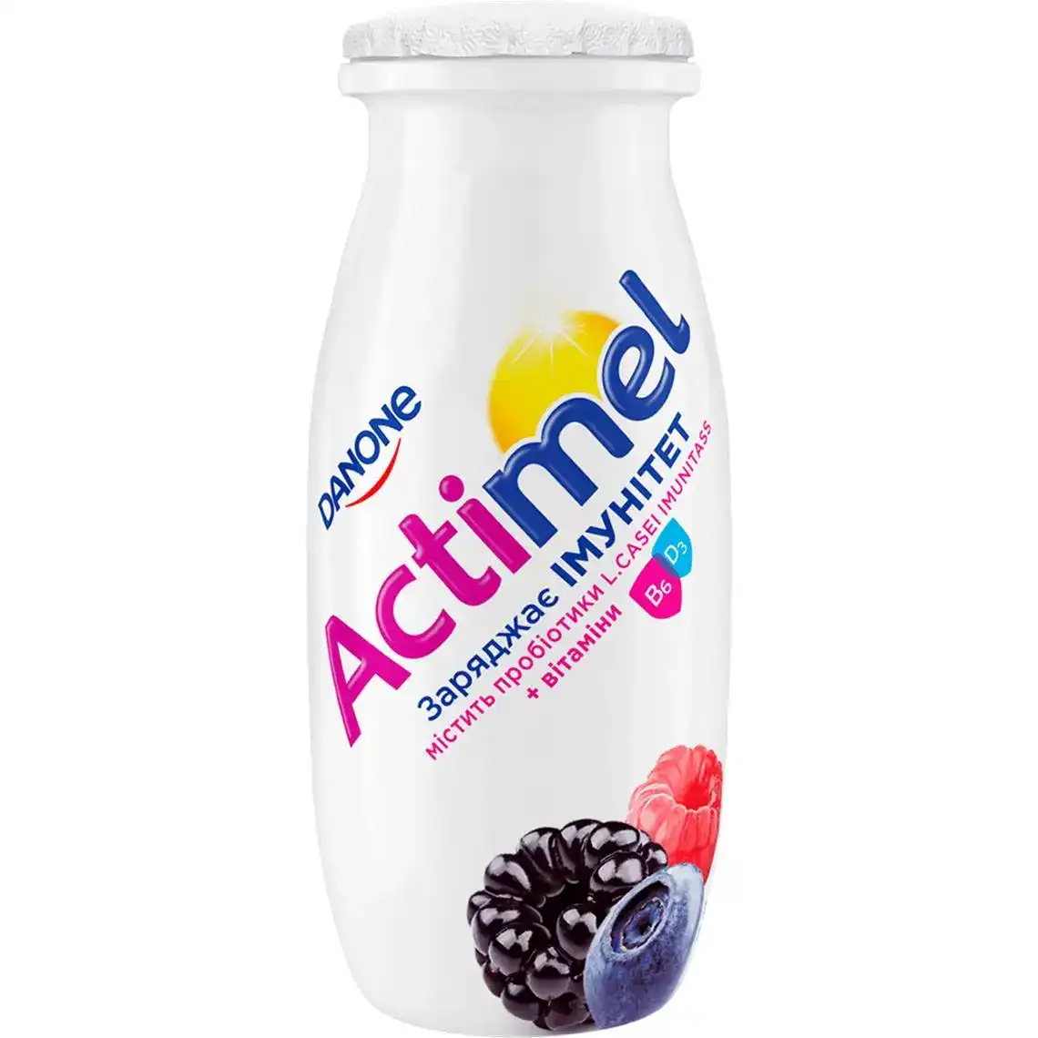 Продукт кисломолочний Danone Actimel лісові ягоди 1.4% 100 г