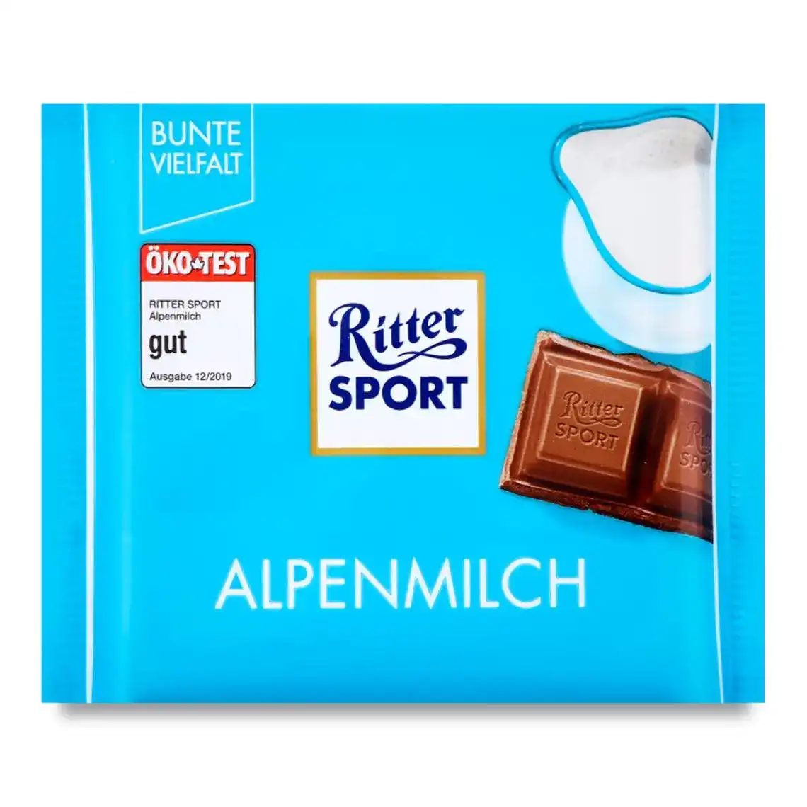 Шоколад Ritter Sport молочний з альпійським молоком 100 г