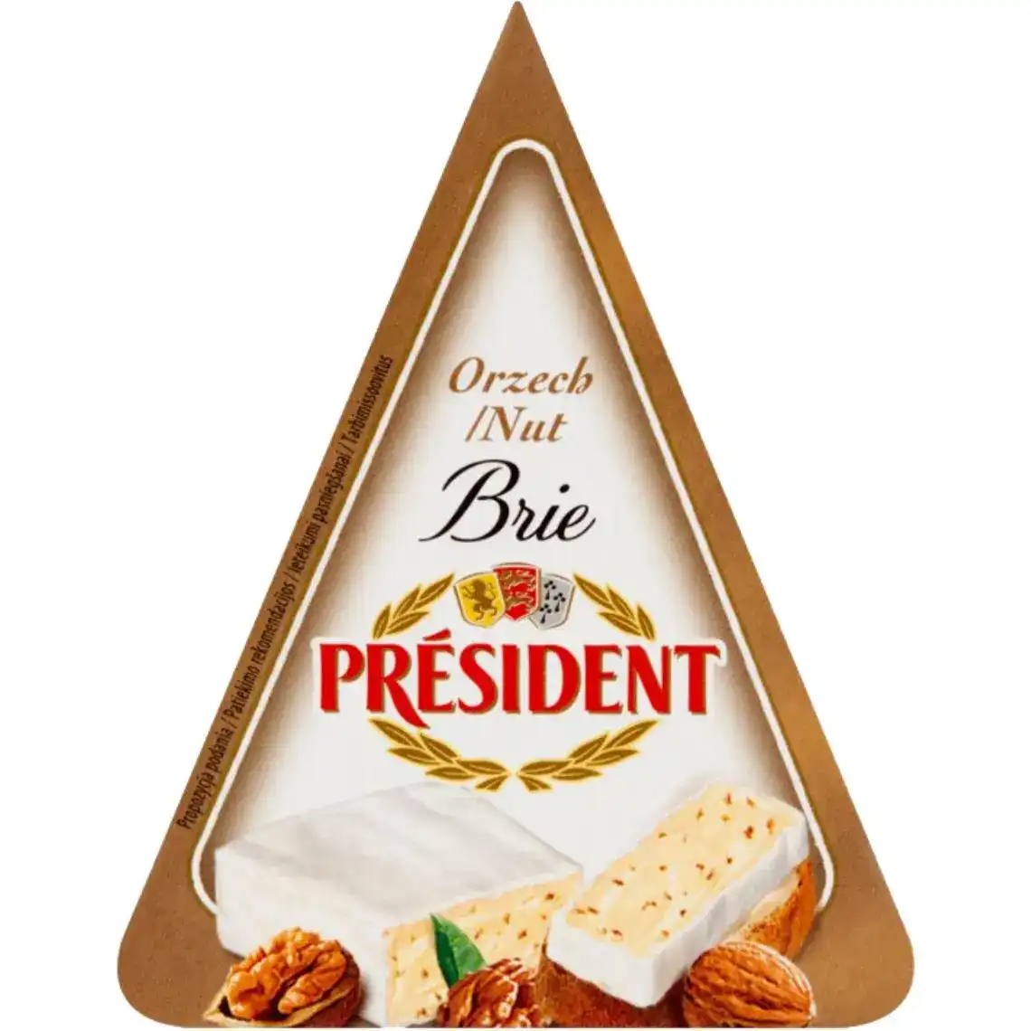 Сир President Brie з горіхами 62% 125 г