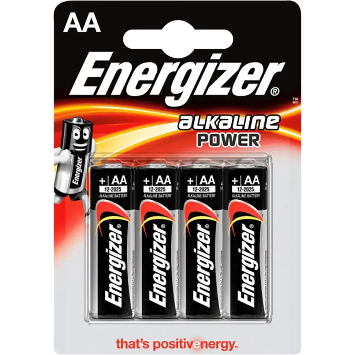 Фото 1 - Батарейки Energizer AA LR6 лужні 4 шт