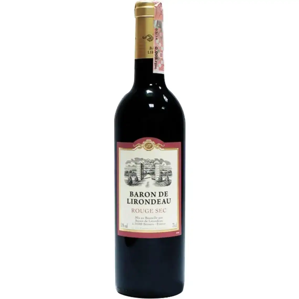 Вино Baron de Lirondeau Rouge Moelleux червоне напівсолодке 0.75 л