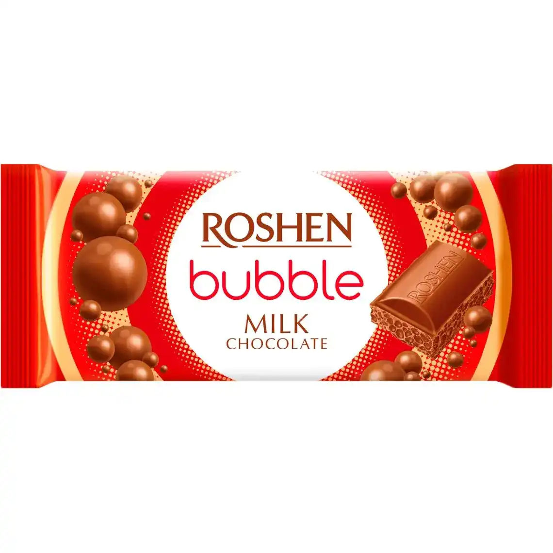 Шоколад Roshen Milk Bubble молочний пористий 80 г