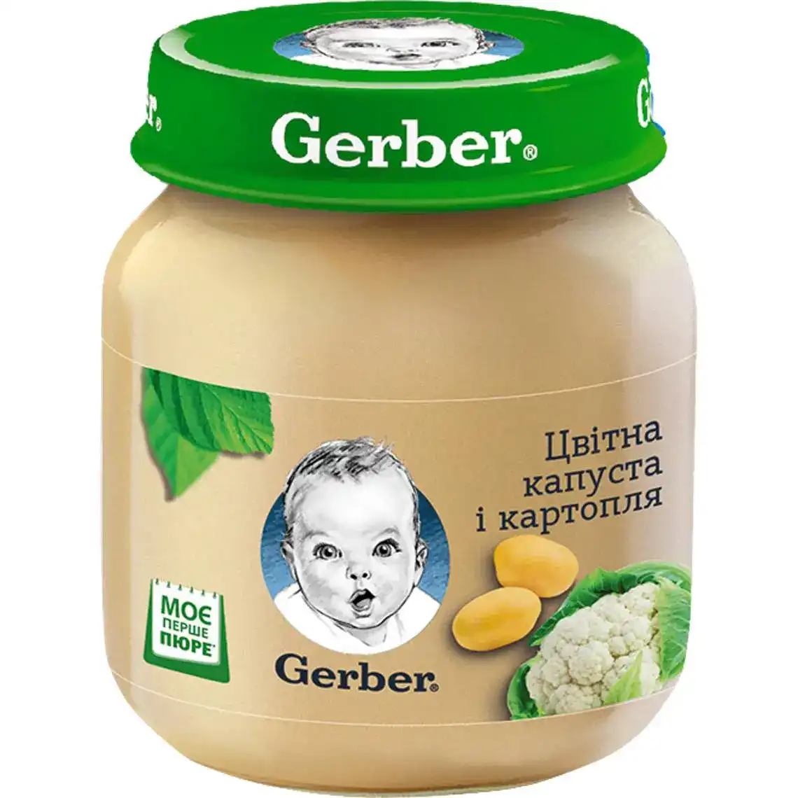 Пюре Gerber для дітей від 6 місяців картопля-кольорова капуста 130 г 