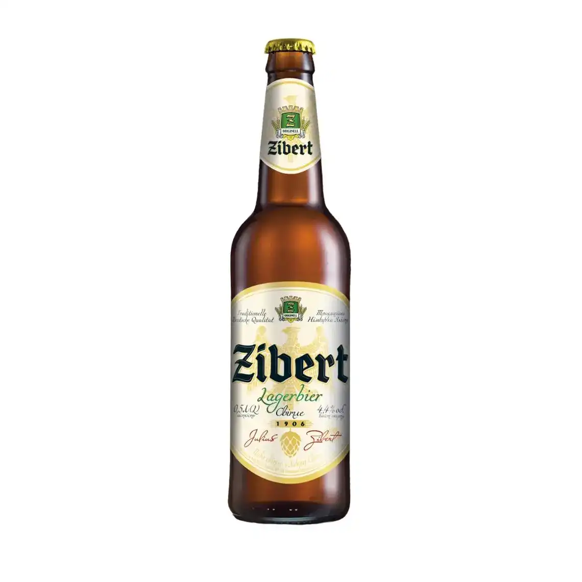 Пиво Zibert світле фільтроване 4.4% 0.5 л