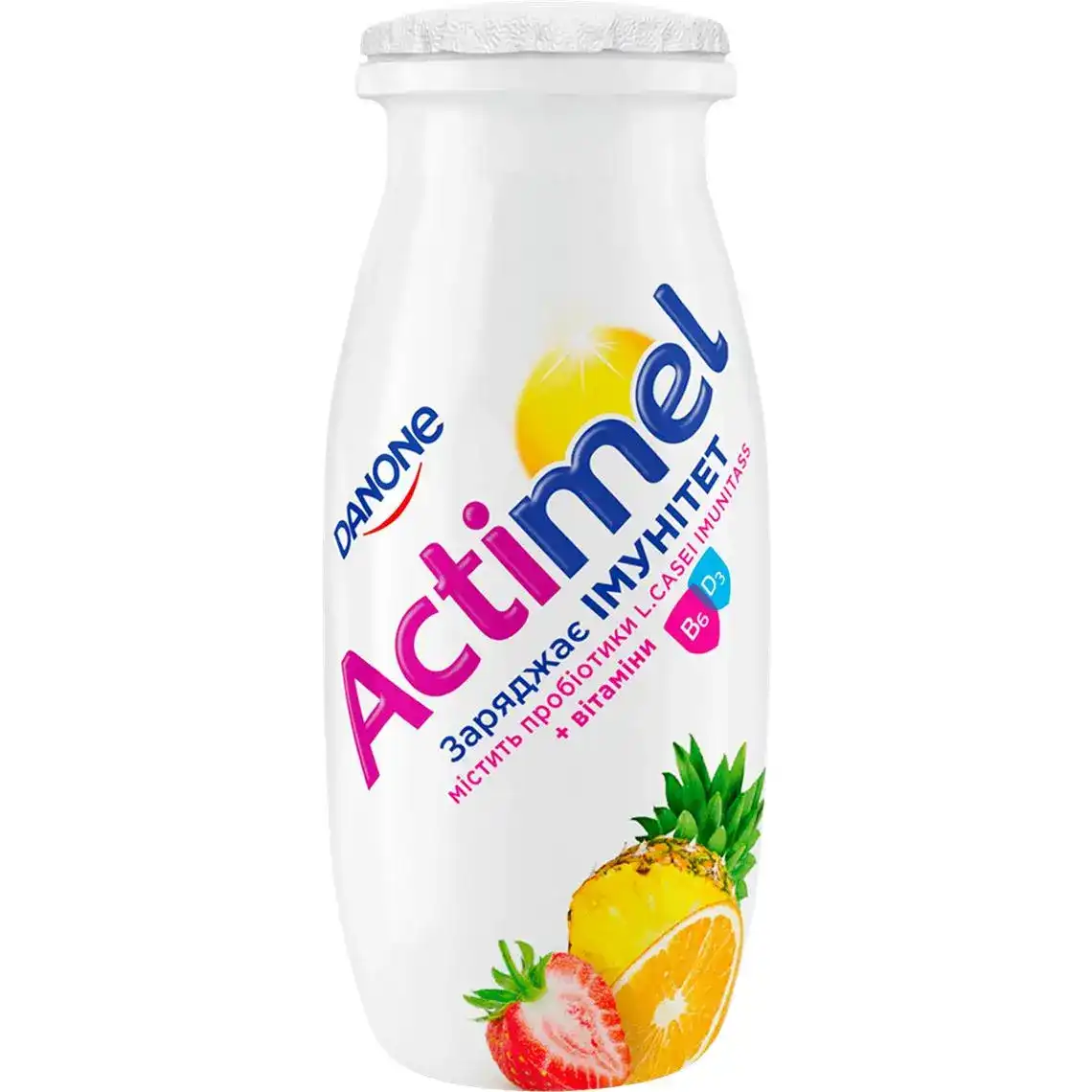 Продукт Danone Actimel кисломолочний мультифрукт 1.4% 100 г