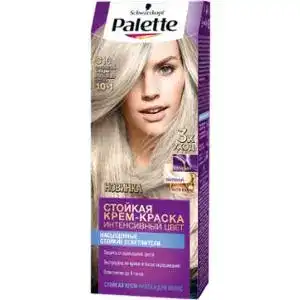 Крем-фарба для волосся Palette 10-1 (C10) сріблястий блондин