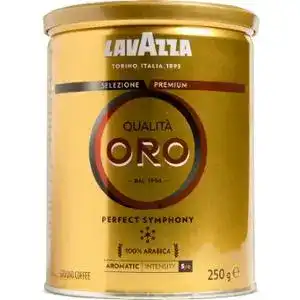 Кава Lavazza Qualita Oro натуральна смажена мелена залізна банка 250 г
