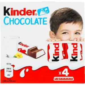 Шоколад Kinder Chocolate молочный с молочной начинкой 50г