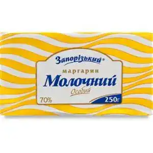 Маргарин Запорожский молочный особый столовый 70% 250 г